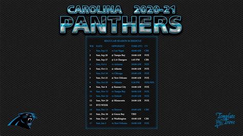 2021 2021 Nfl Printable Schedule Calendar Printables Free Blank