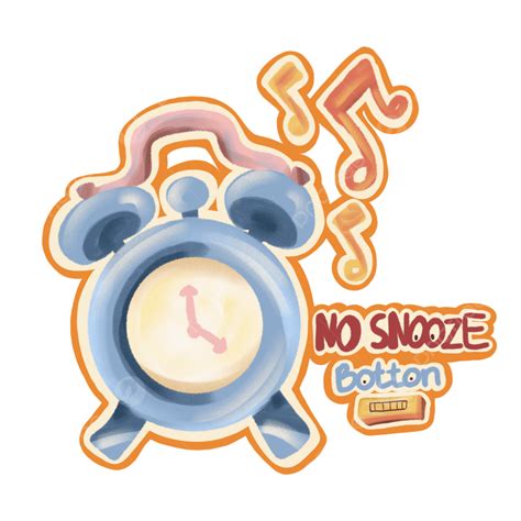 No Snoze Botton Sticker Design Desain Stiker Lucu, Sticker, Stikers, Cute Sticker PNG ...