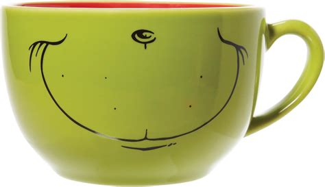 Department 56 Dr Seuss The Grinch Faces Smile and Frown Taza de café