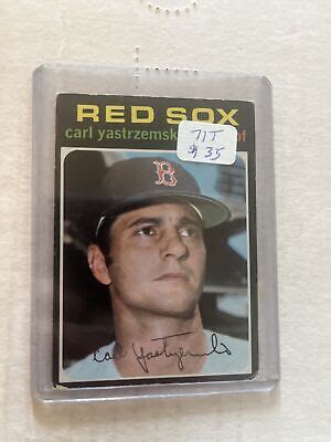 Carl Yastrzemski Boston Red Sox Topps Baseball Card Ebay