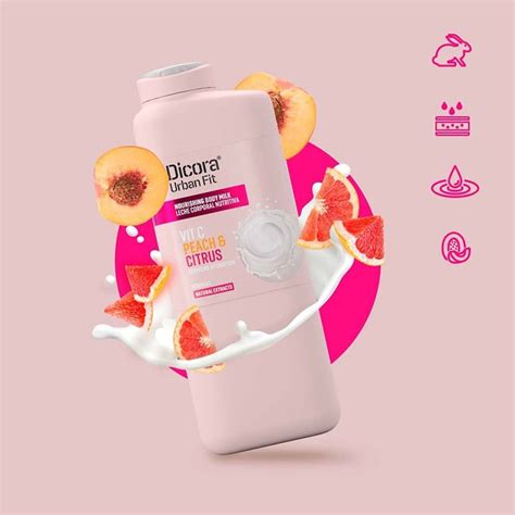 Sữa Dưỡng Thể Dicora Urban Fit Body Milk Vitamin C Citrics Peach