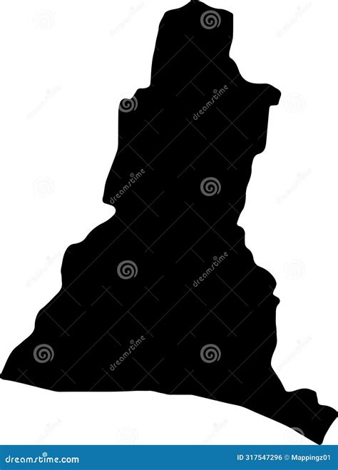 El Salvador Map Silhouette Vector Illustration Cartoondealer