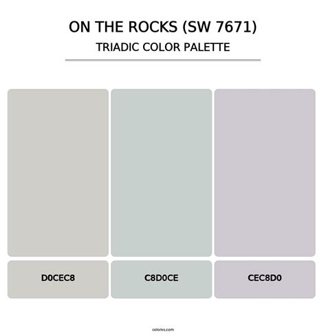 Sherwin Williams On The Rocks Sw 7671 Paint Coordinating Colors And