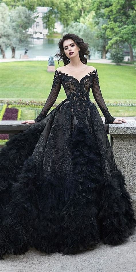 Black Gothic Ball Gowns