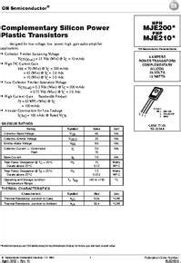 Mje Datasheet Power A V Npn Package To Pins