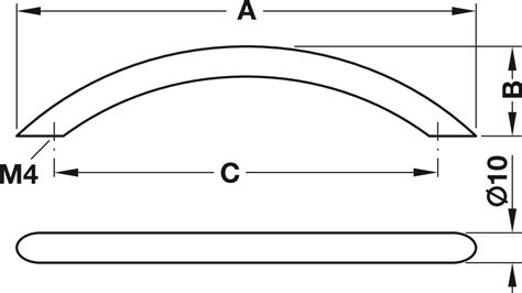 Furniture Handles Bow Handle Stainless Steel Round In The Häfele