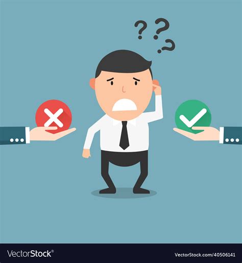 Choice Right And Wrong Royalty Free Vector Image