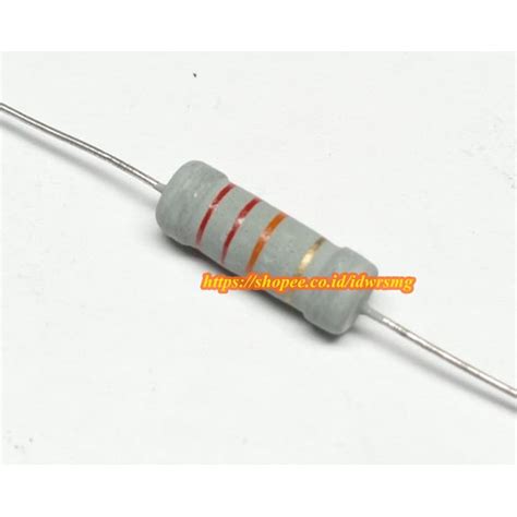 Jual R Resistor W Watt K Kilo Ohm Kilo Kohm Watt Toleransi