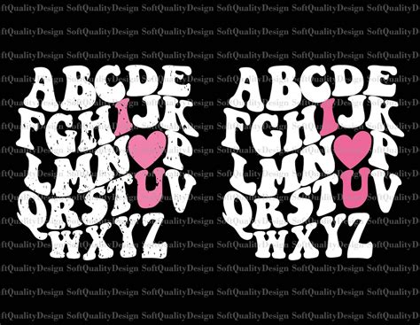 ABC I Love You SVG Valentines Day SVG Retro Valentine S Day Svg