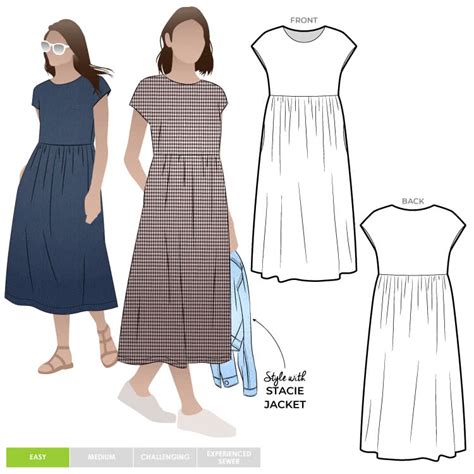 Montana Midi Dress Sewing Pattern – Casual Patterns – Style Arc