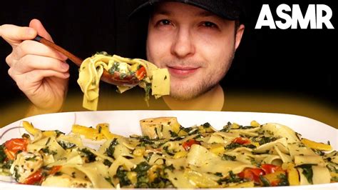 Asmr Tagliatelle Al Salmone Pasta Mukbang No Talking Eating Sounds