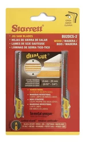 Jogo Serra Tico tico Mdf 2 Lâminas Bu2dcs 2 Dualcut Starrett