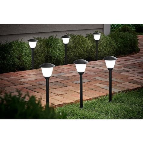 Hampton Bay Outdoor Black Low Voltage Landscape Path Lights Shelly Lighting