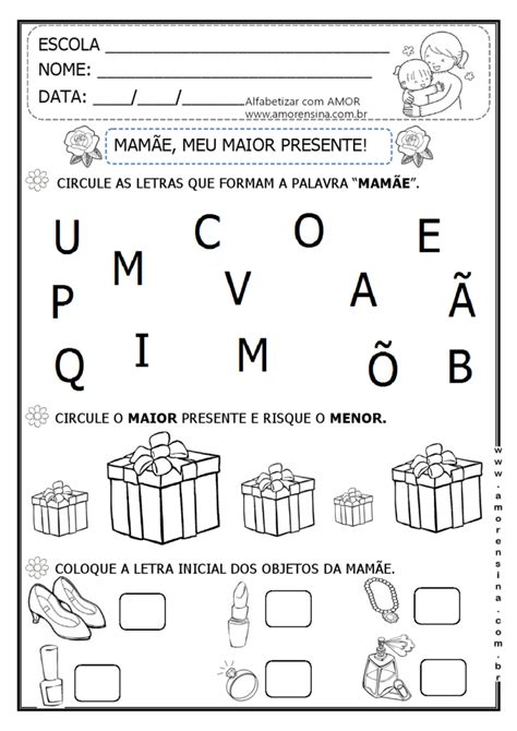 Mam E Meu Melhor Presente Trabalhando Rimas Letras E Conceito