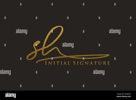 Sh Letter Signature Logo Template Logotipo De Diseño Elegante Letras