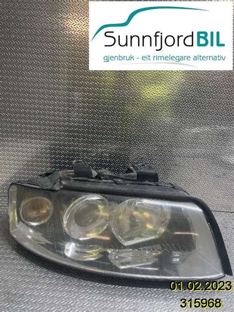 Frontlykt høyre halogen til Audi A4 2001 2004 Type II B6