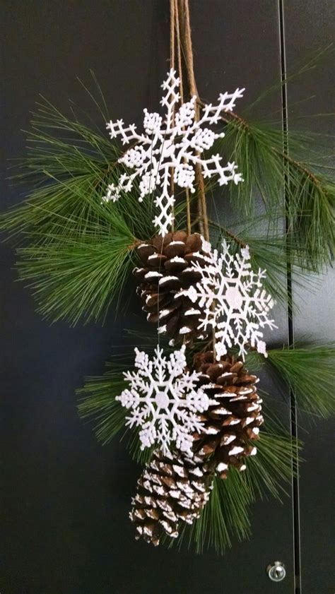 Einfach Lkj Pinecone Door Hanger Winter Door Decor Artofit