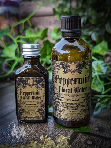 Mini Peppermint Floral Water By Bramble Bone