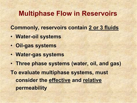 Effective And Relative Permeability Ppt