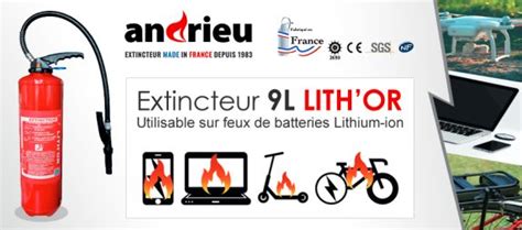 Extincteur batterie lithium ion Paris Yonne ARP Sécurité