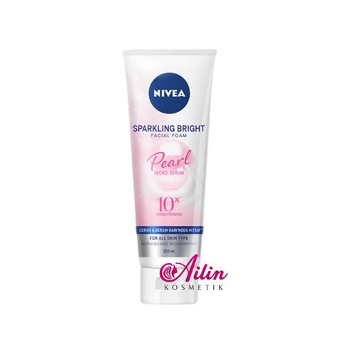 Jual Nivea Sparkling White Whitening Facial Foam 100ml Sabun Pencuci Muka By Ailin Shopee