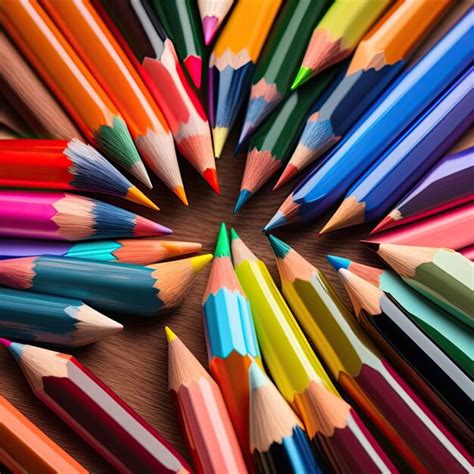 Premium AI Image Colored Pencils