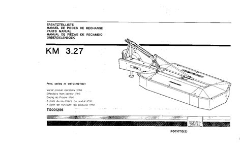 Deutz Fahr Km Mower P Tg Parts Manual Catalog Pdf