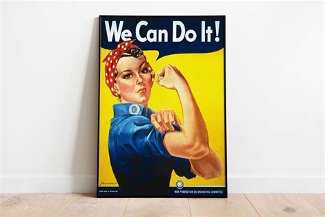 We Can Do It Poster, Retro Print, Vintage Art Print, Woman Power Art, Woman Art, Printable Art ...