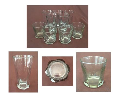 Vintage Anchor Hocking Drinking Glasses Tinted 12 Oz And 16 Oz 9 Piece Set Ebay Tints