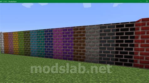 Colored Bricks Mod Minecraft