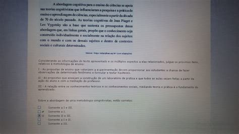 Considerando As Informa Es Do Texto Apresentado E Os M Ltiplos