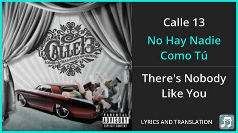 Calle 13 No Hay Nadie Como Tú Lyrics English Translation ft Café