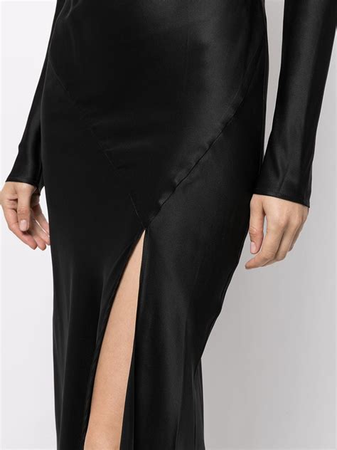 Sir Slit Detail Long Sleeve Dress Farfetch