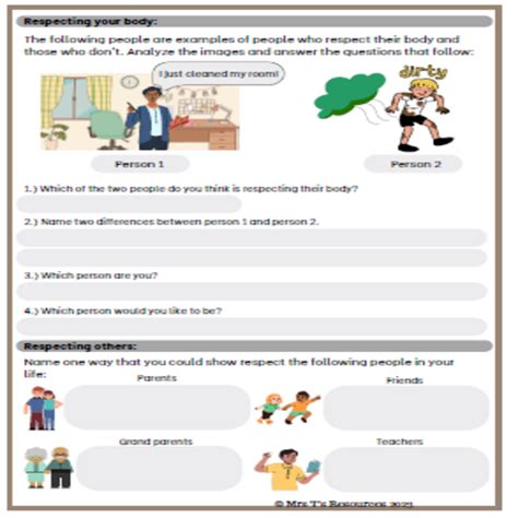 Grade Life Skills Term Worksheets Teacha