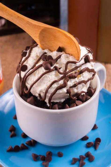 Brownie Mug Cake Best Brownie Ala Mode Cake In A Mug Recipe Quick And Easy 2 Minute Microwave