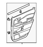 83701 TG7 A21ZA Lining R Rear Door Assembly Lower YR507L Shadow