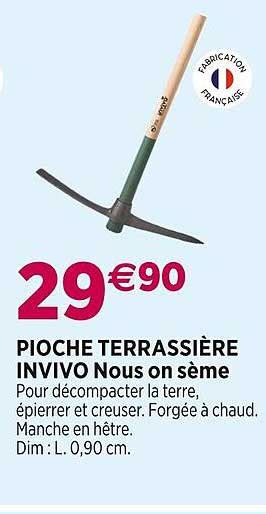 Promo Pioche Terrassière Invivo Nous On Sème chez Delbard iCatalogue fr