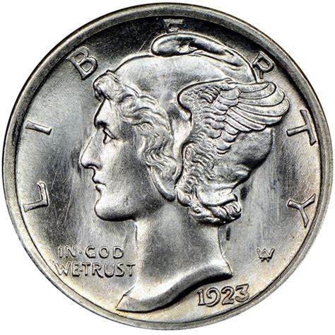 1923 S Mercury Dime Winged Liberty Head Dimes For Sale