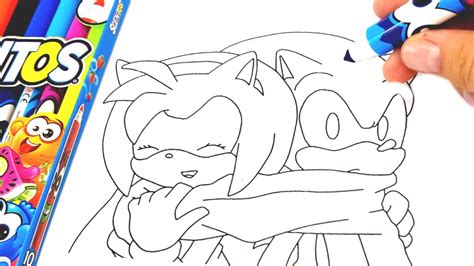 Sonic And Amy Rose In The Arms Of Love Coloring Pages Tobu Candyland Infectious Ncs