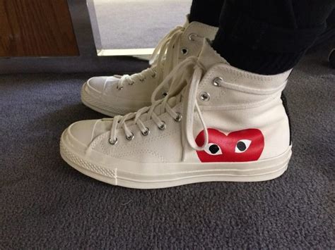 Wdywt Cdg X Converse Hidden Heart High Tops • Rsneakers Swag