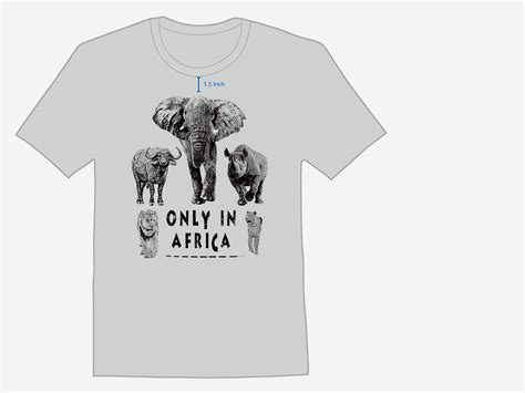 Big 5 Only In Africa T Shirt Wild For Africa