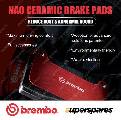 Pcs Rear Brembo Nao Ceramic Brake Pads For Roewe E L