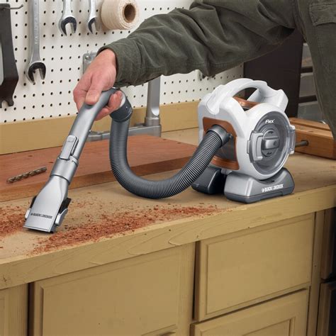 Black And Decker Flex Mini Canister 12 Volt Cordless Handheld Vacuum At