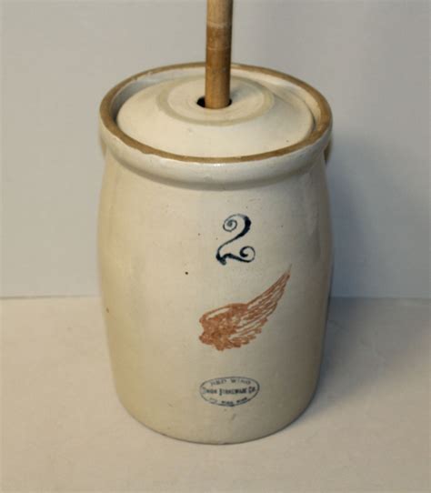 Bargain John S Antiques Antique Gallon Crock Stoneware Red Wing