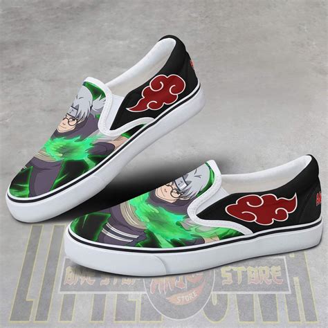 Kabuto Yakushi Akatsuki Naruto Shoes Custom Anime Flat Slip On Sneakers