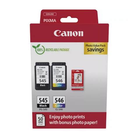 Pack Cartuchos Canon Pg Cl Originales H Papel Foto