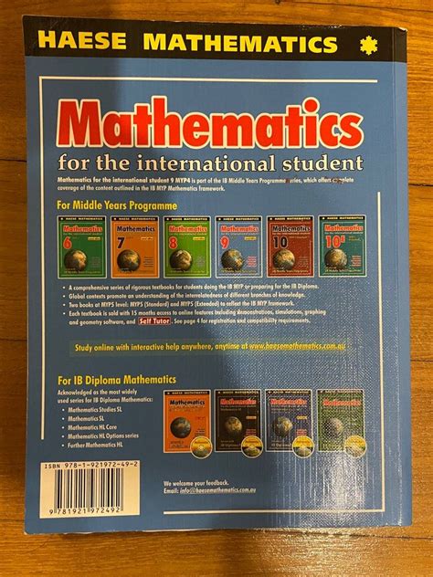 Haese Mathematics 10E MYP Extended 2nd Edition Old 57 OFF