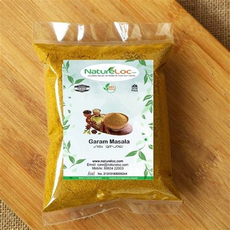 Mustard Yellow NatureLoC Garam Masala Powder Packaging Size 100 Gm At