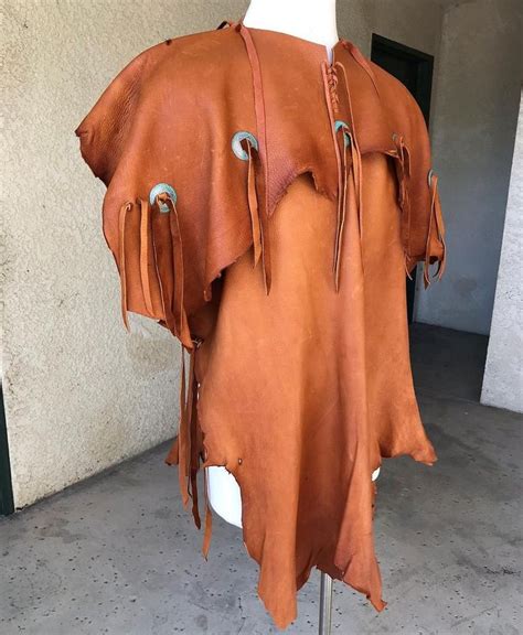 Buckskin Leather Poncho Deerskin Tribal Top Festival Etsy In 2020