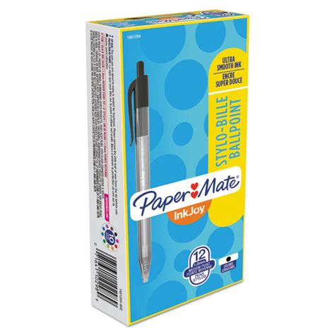 Paper Mate Inkjoy Rt Ballpoint Pen Retractable Medium Mm Black